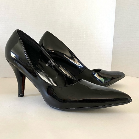 NWOT — Sam & Libby SLORRAZIO Black Retro Pumps Size 10 — Y2K - Picture 4 of 14